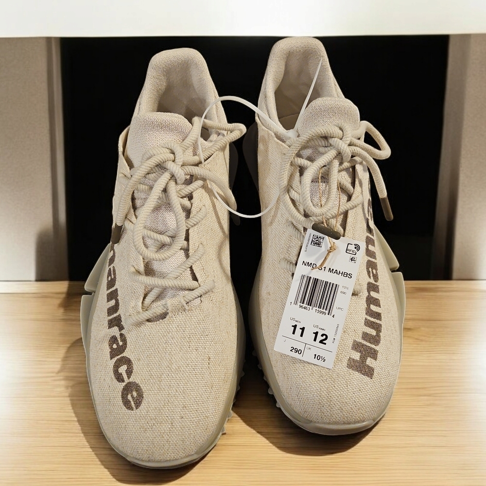 Adidas NMD S1 MAHBS Pharrell Humanrace Beige/Brown/Tan Sneakers - Picture 2 of 9